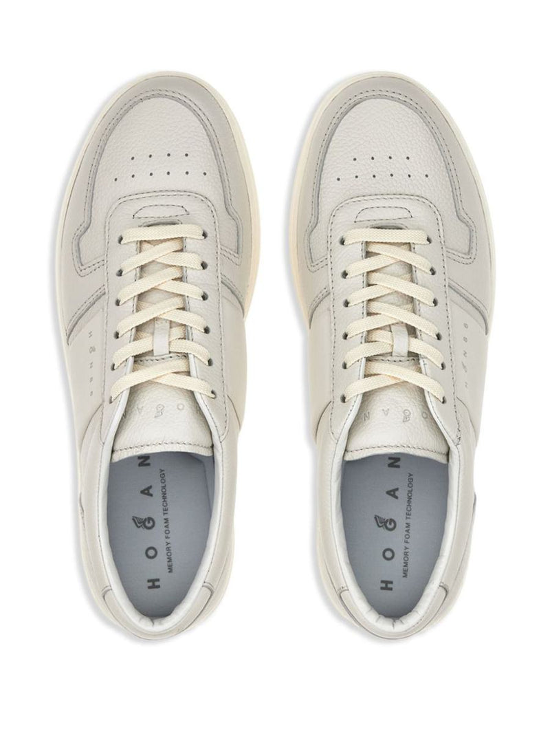 Hogan Sneakers H-Tv In Beige Leather