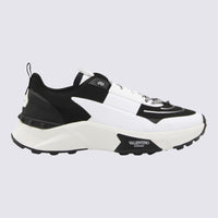 Valentino Garavani White And Black Leather True Act Sneakers