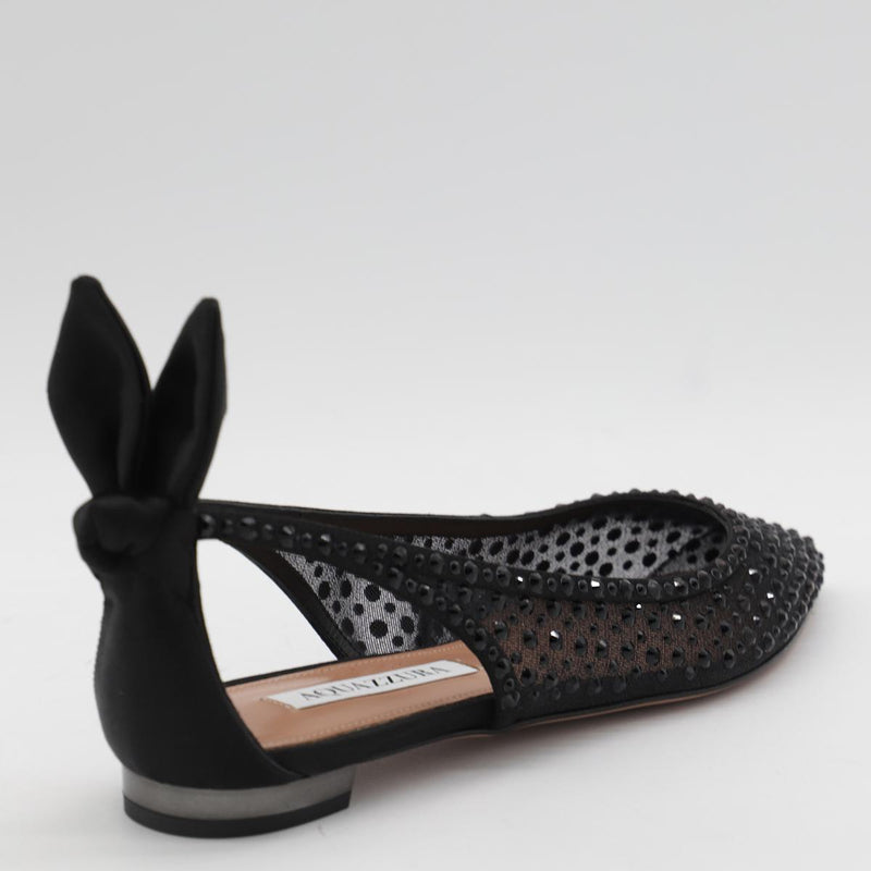 Aquazzura Black Flats