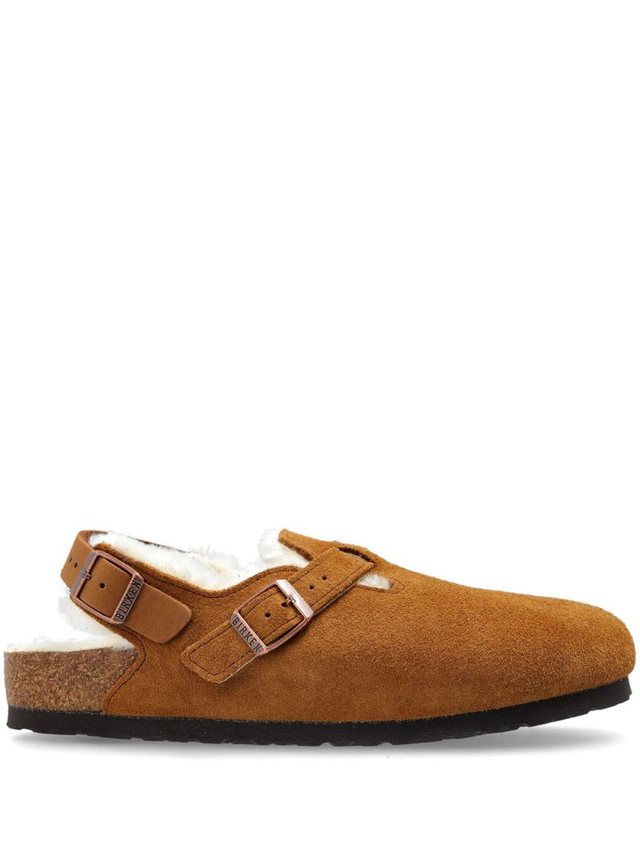 Birkenstock Tokio Shearling Suede Slippers