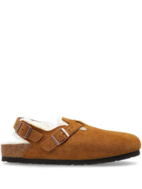 Birkenstock Tokio Shearling Suede Slippers