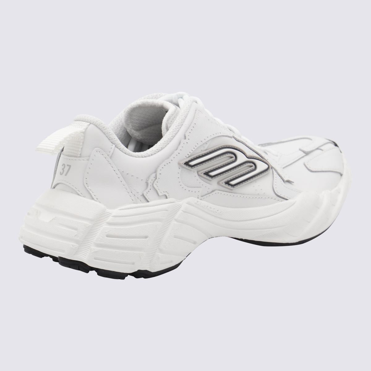 Balenciaga White Leather Monday Sneakers