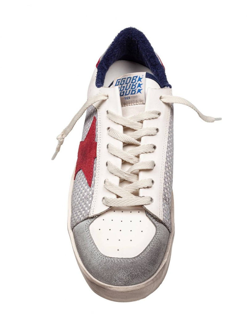 Golden Goose Mesh And Leather Sneakers