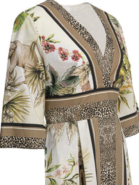 Elie Saab Printed Cotton Midi Dress Foulard40 Printed Cotton