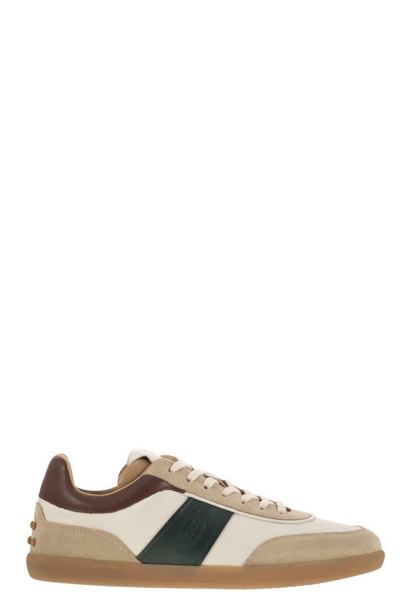 Tod'S Suede Leather Tabs Sneakers