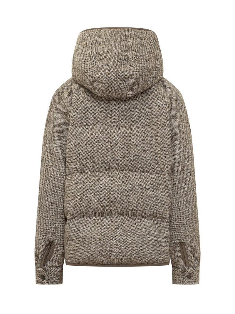 Brunello Cucinelli Brunello Cucinelli Brown Hooded Down Jacket