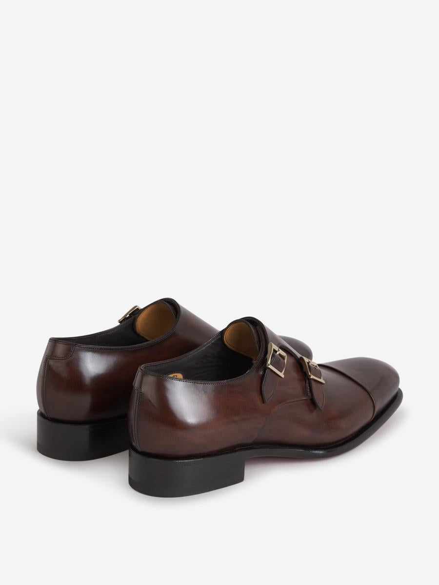 Santoni Double Buckle Shoes