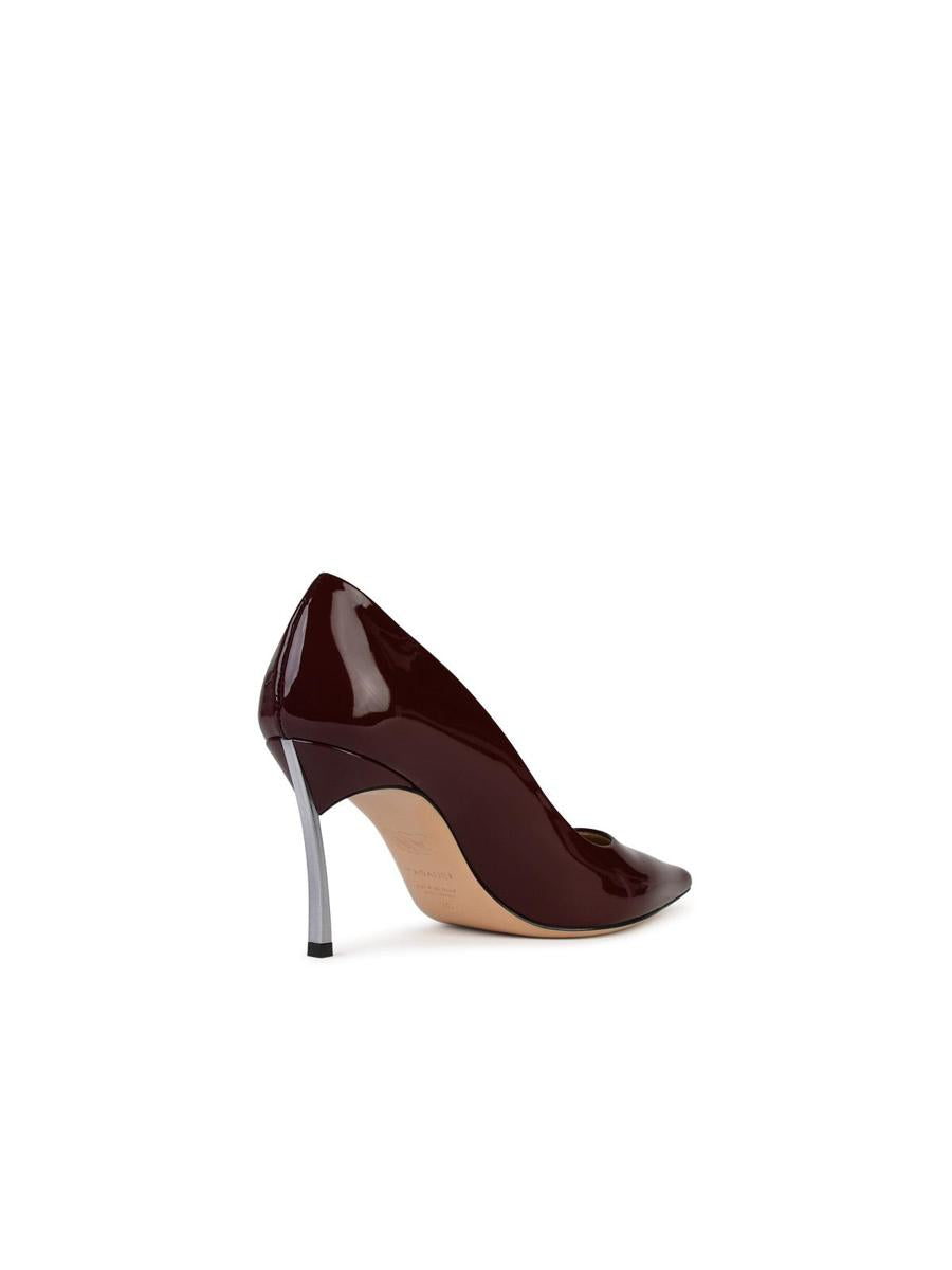 Casadei Superblade' Burgundy Shiny Leather Pumps