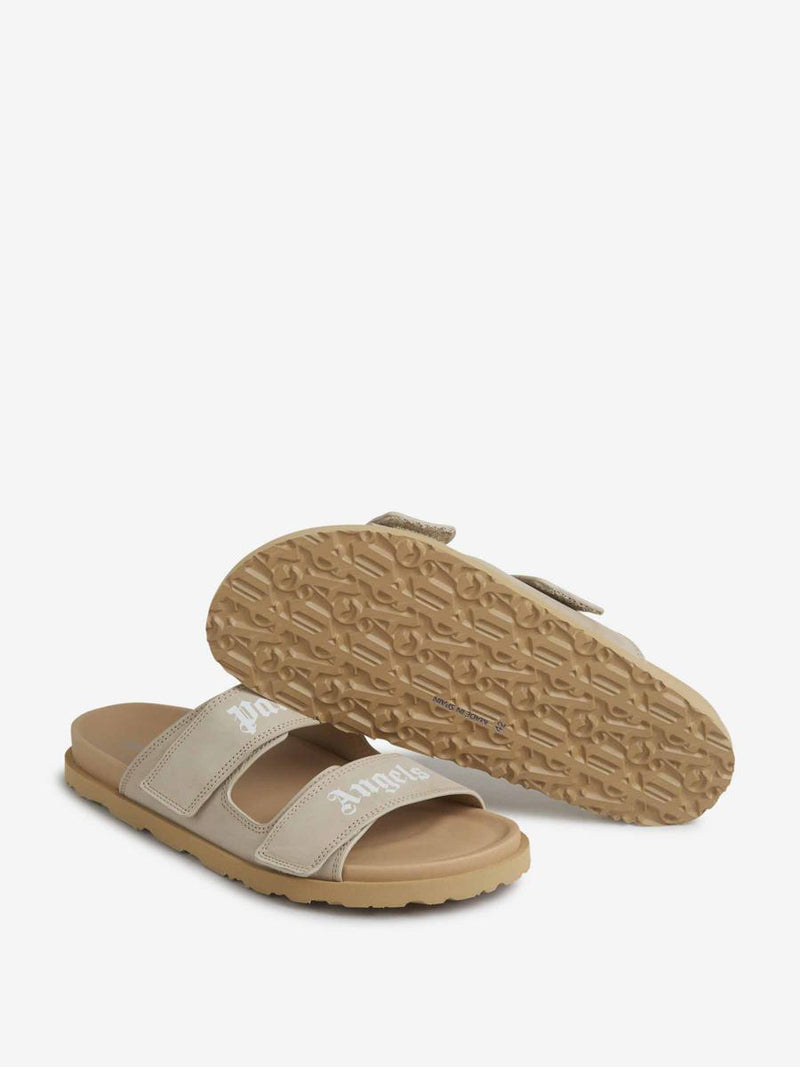 Palm Angels Logo Nubuck Sandals