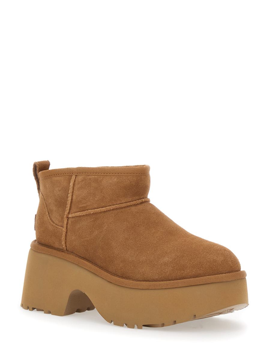 Brown 'Ultra Mini New Heights' Boots In Suede Woman
