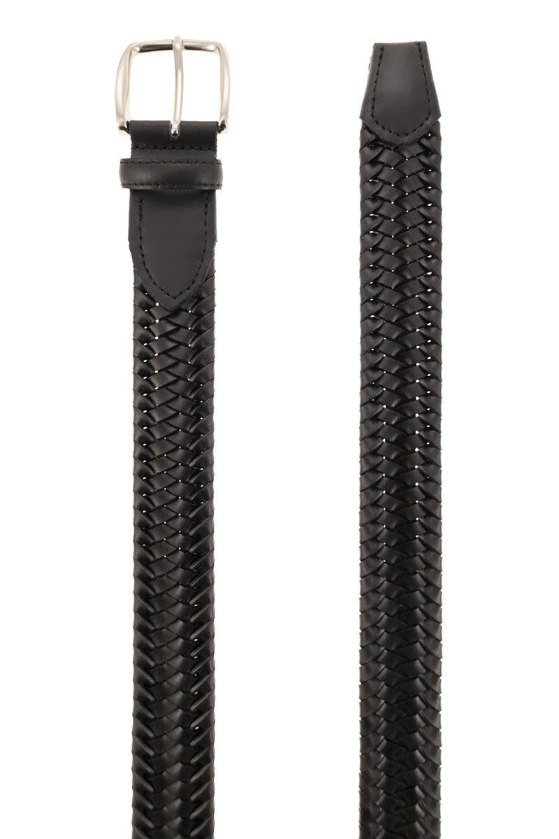 Alberto Luti Woven Leather Belt