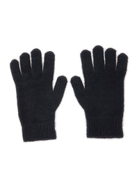 Black Gloves With Orb Logo Embroidered On The Front In Wool Blend Unisex