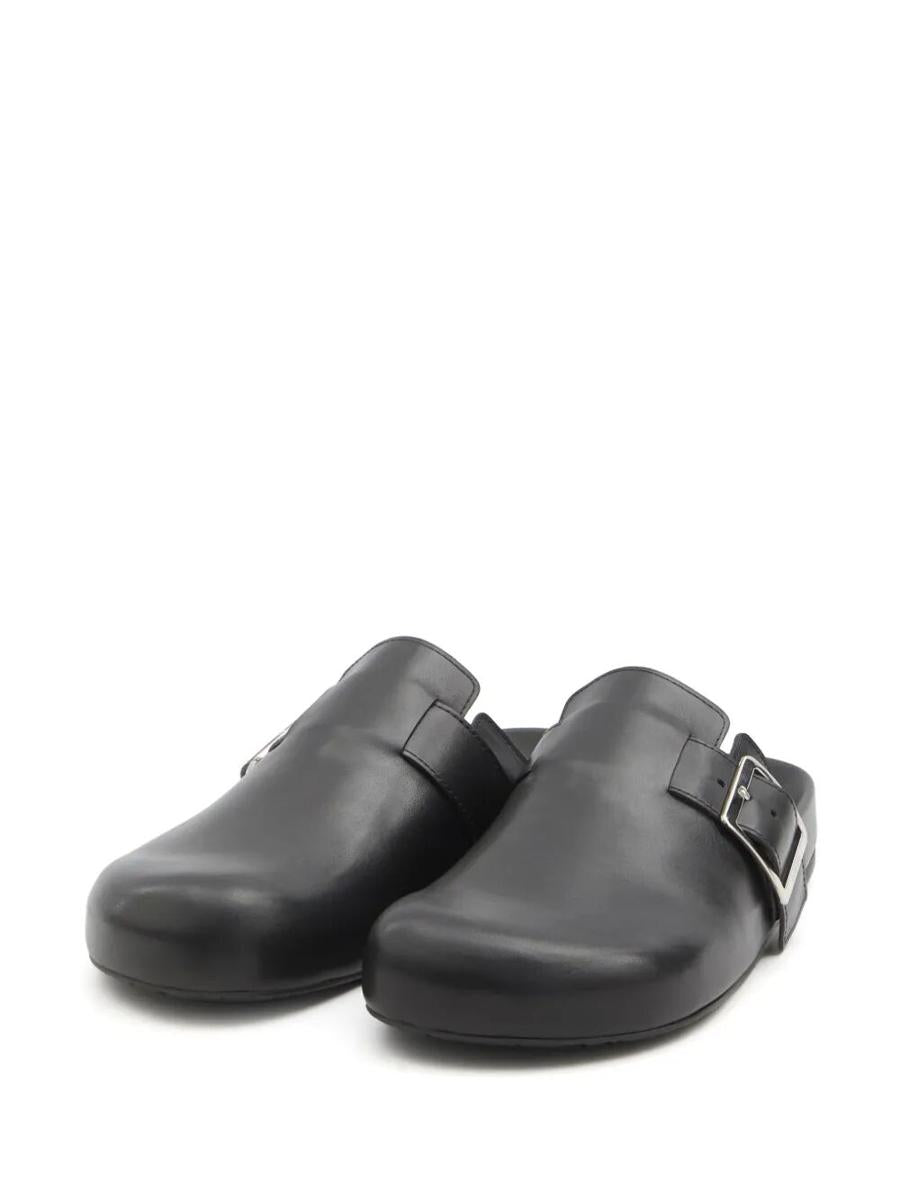 Loewe Leather Ease Buckle Mule Shoes