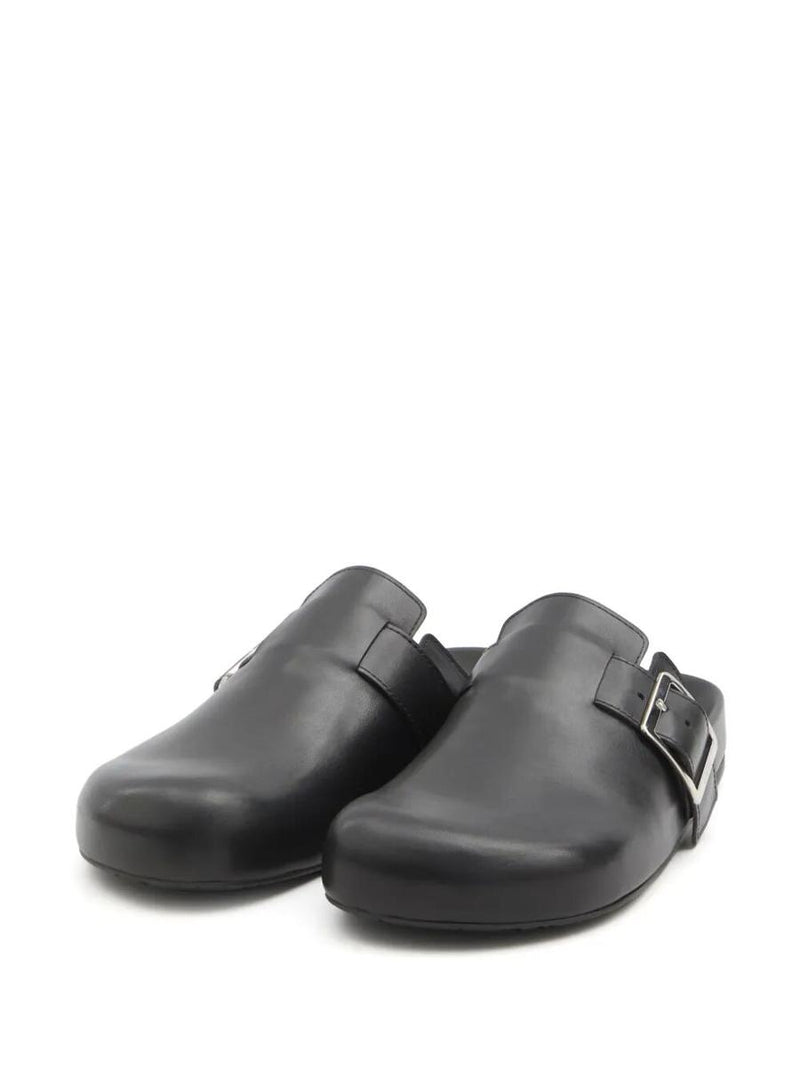 Loewe Leather Ease Buckle Mule Shoes