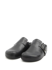 Loewe Leather Ease Buckle Mule Shoes