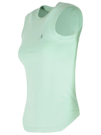 The Attico Green Cotton Tank Top