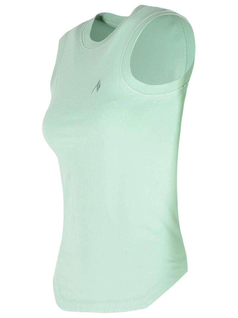 The Attico Green Cotton Tank Top