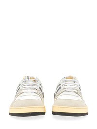 Lanvin Mesh, Suede And Nappa Leather Sneaker