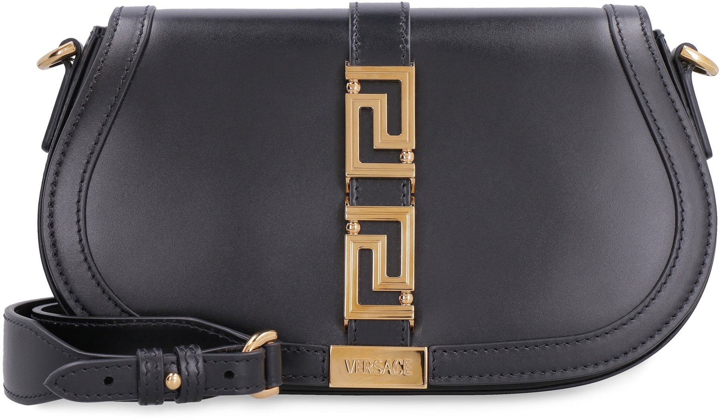 Versace Greca Goddess Leather Crossbody Bag