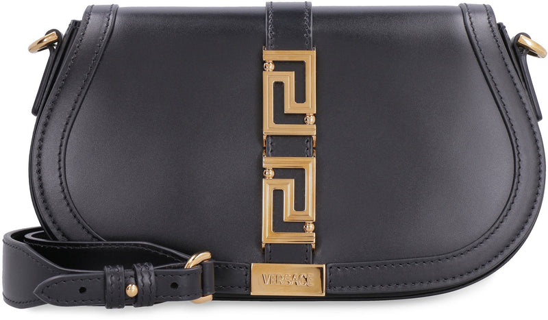 Versace Greca Goddess Leather Crossbody Bag
