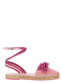 Mach & Mach 'Double Bow Pink Riviera' Espadrilles