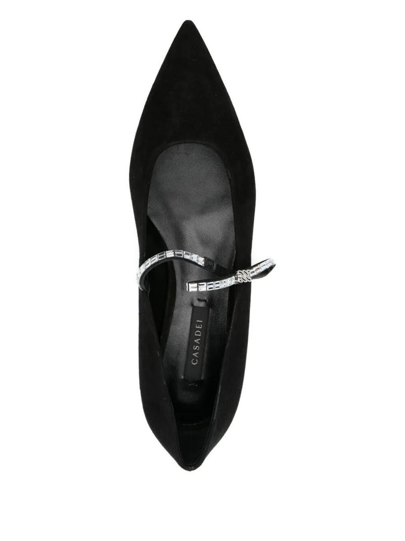 Casadei "Mini Blade" Melody Suede Starway Ballet Shoes T.020