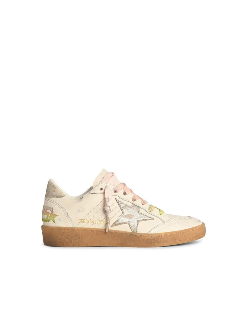 Golden Goose 'Ball-Star' White Leather Sneakers