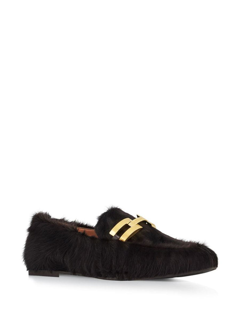 Aquazzura Furry Brandi Mocassin Shoes