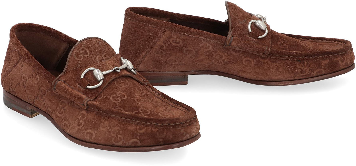 Gucci Horsebit 1953 Suede Loafers