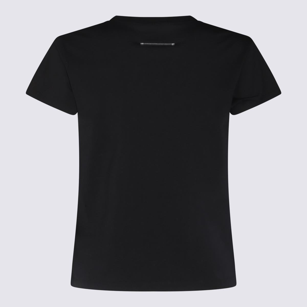 MM6 Maison Margiela Black Cotton T-Shirt