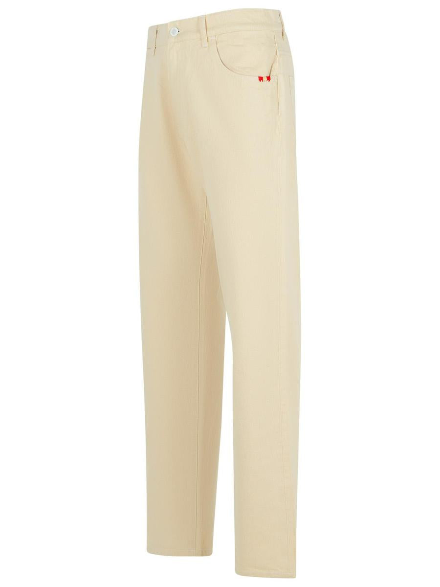 Amish 'James' Light Beige Cotton Jeans