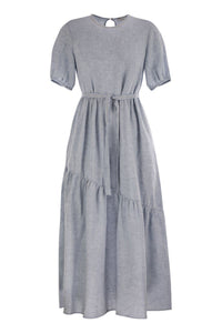 Peserico Long Dress In Pure Linen