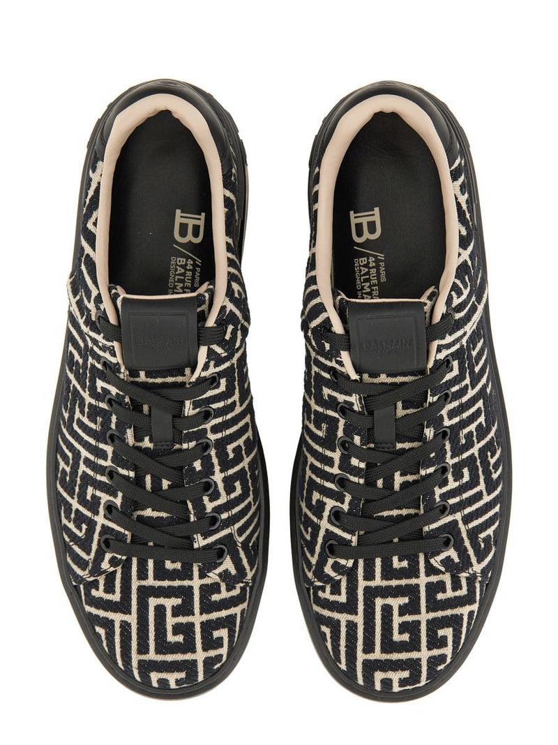 Balmain Jacquard "B-Court" Sneakers
