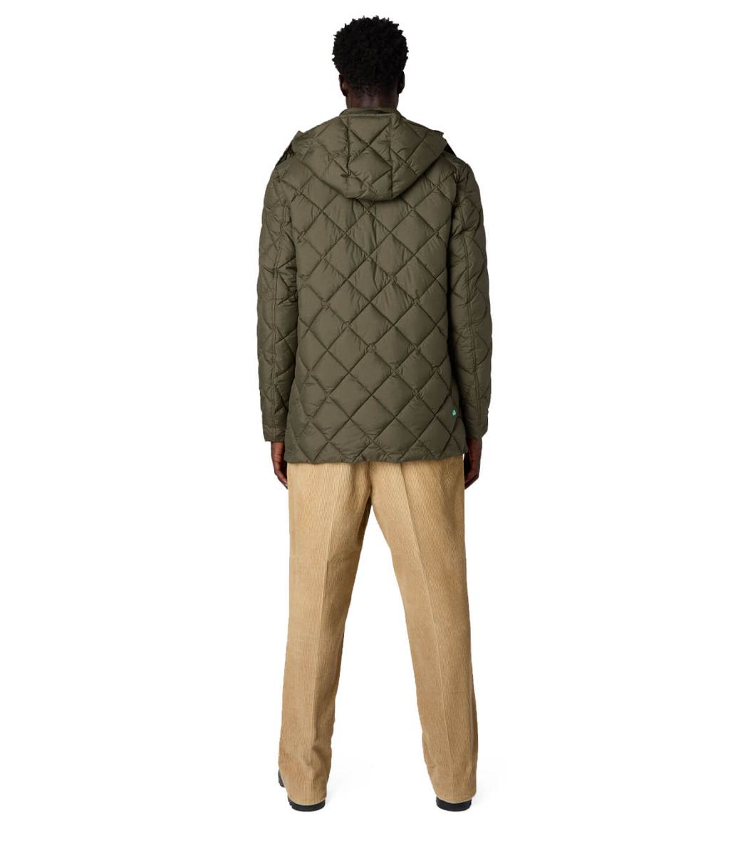 Save The Duck Uwe Green Hooded Padded Jacket