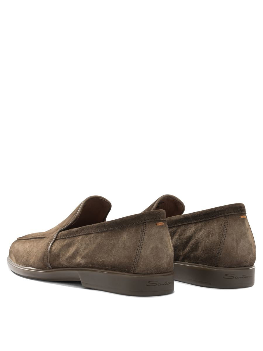 Santoni Suede Loafers