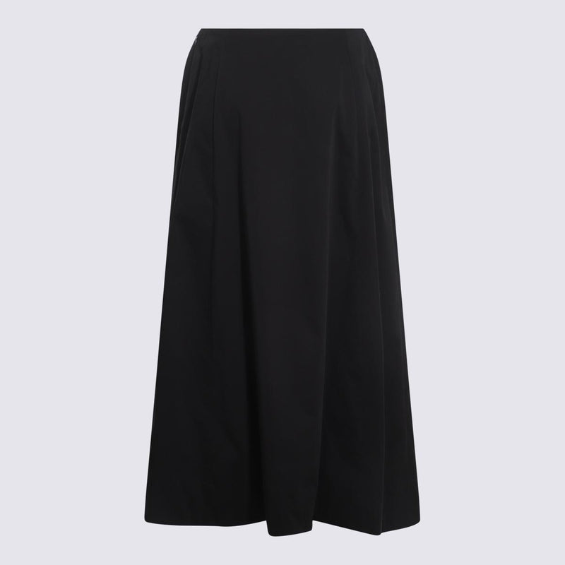 Balenciaga Black Cotton Skirt