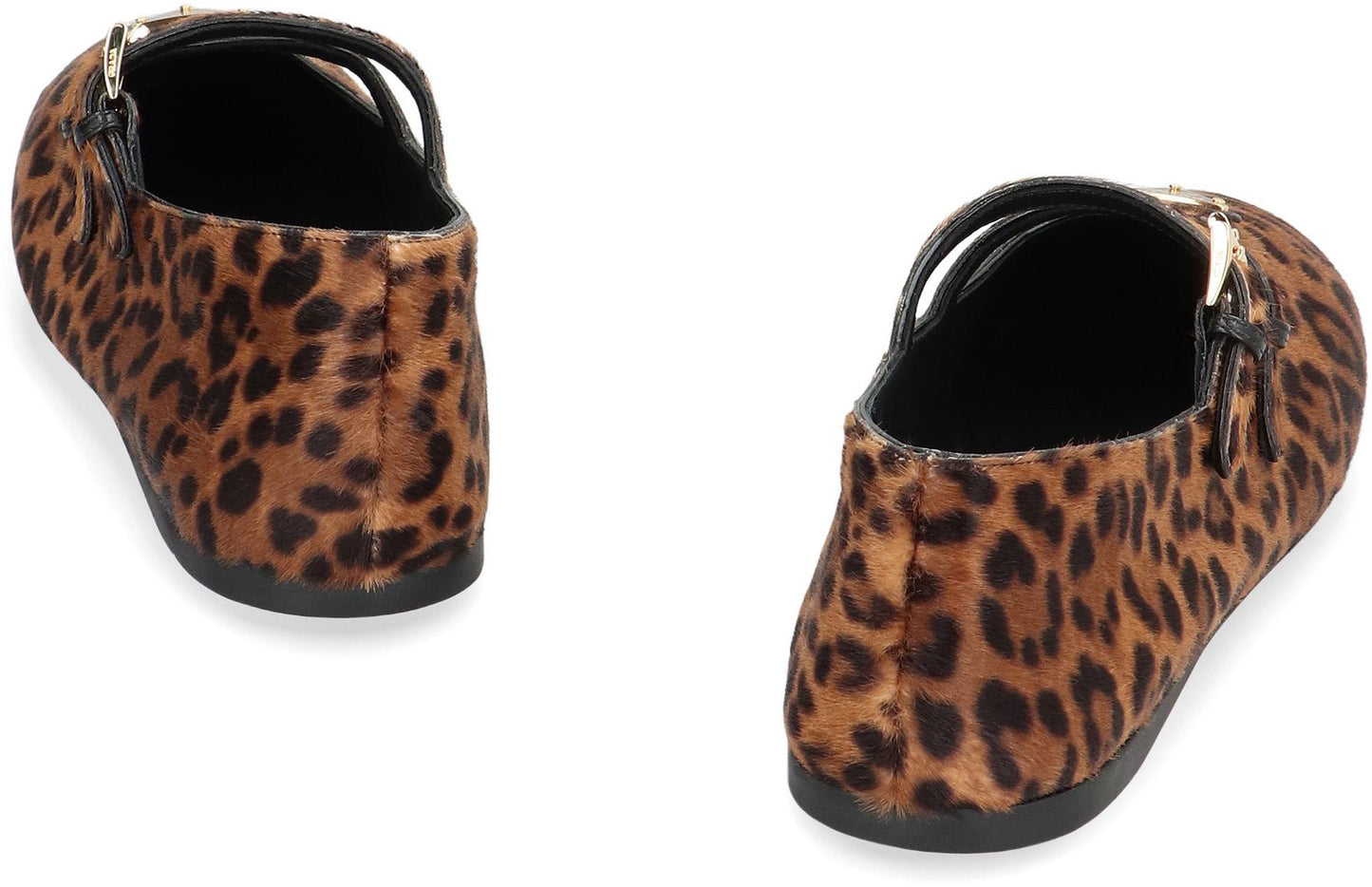 Prada Printed Leather Ballet Flats