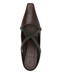 Brunello Cucinelli Square Pointed Sandals Shoes