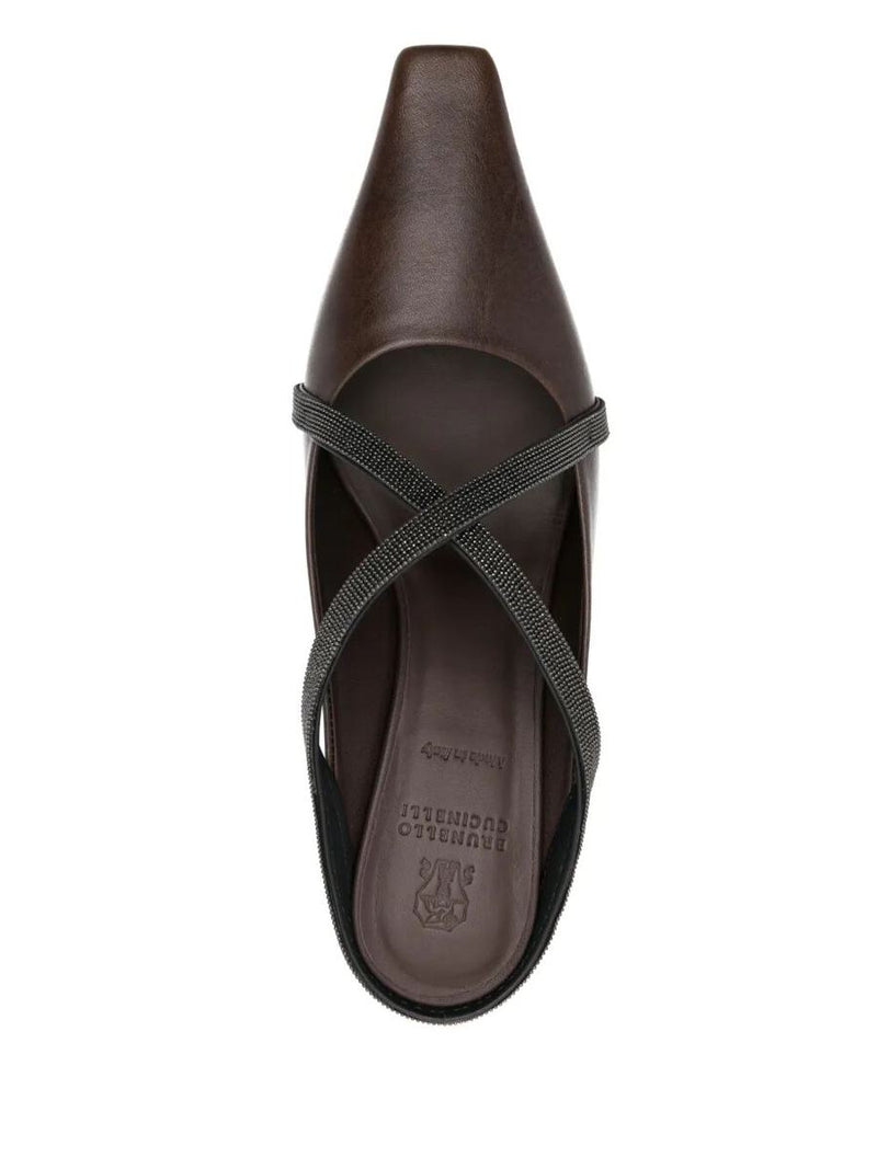 Brunello Cucinelli Square Pointed Sandals Shoes