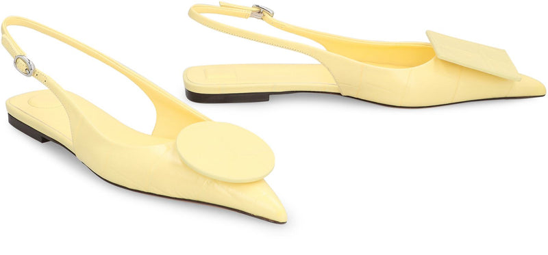 Jacquemus Duelo Leather Slingback Pumps
