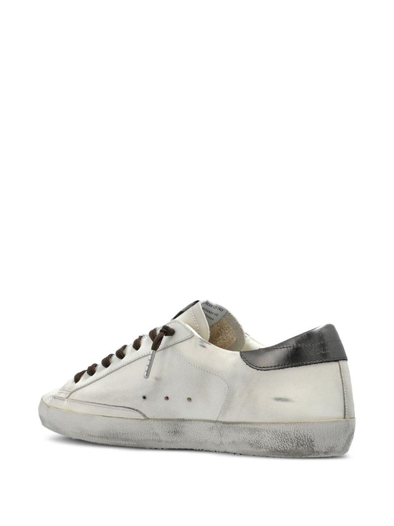 Golden Goose 'Super-Star' Sneakers In White And Grey