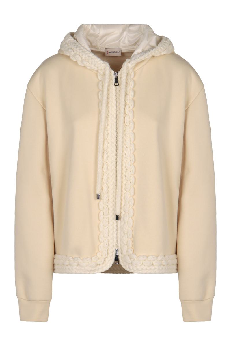 Moncler Hooded Sweatshirt With Zipper