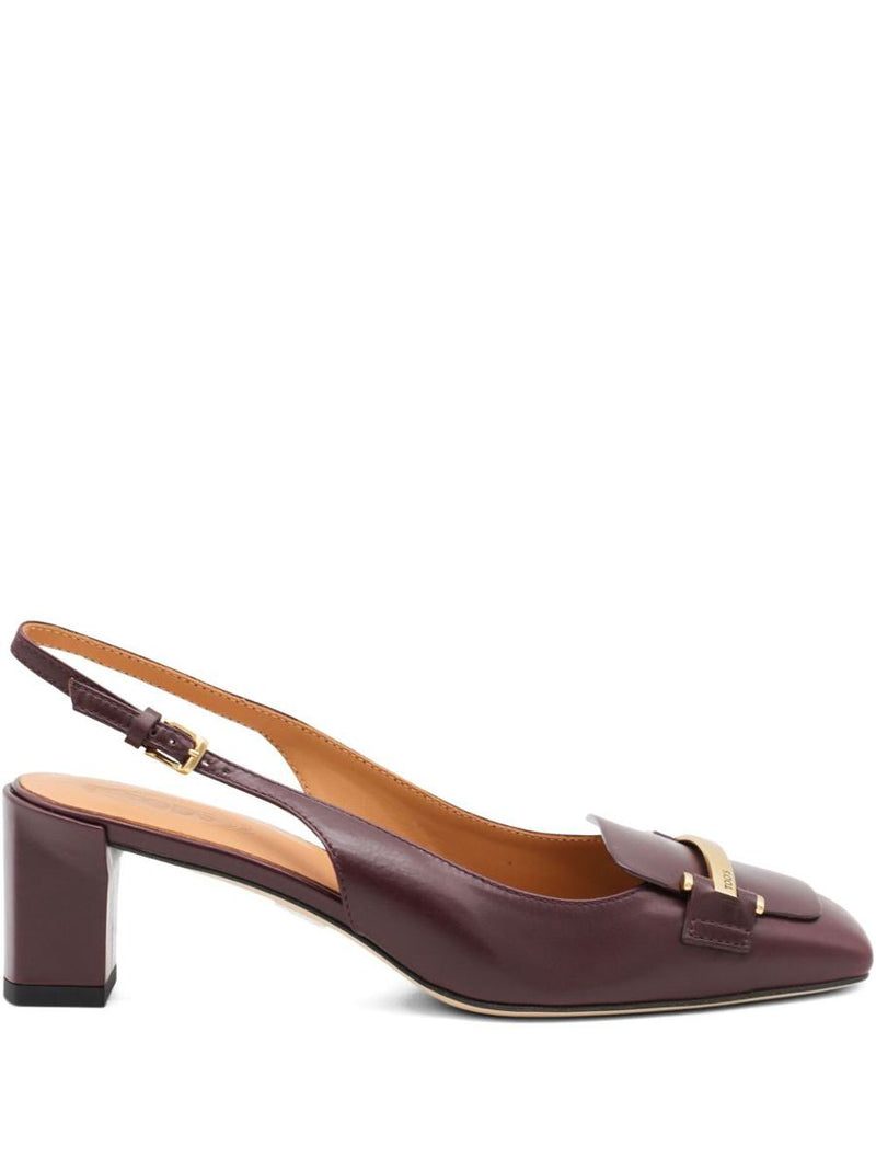 Tod'S Leather Slingback Pumps