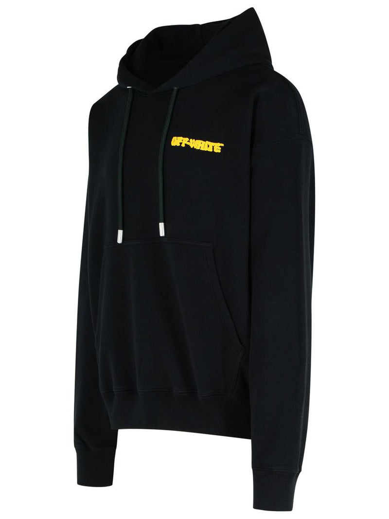 Off-White Black Cotton Sweatshirt