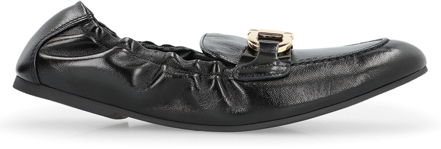Salvatore Ferragamo Jodie Leather Loafers