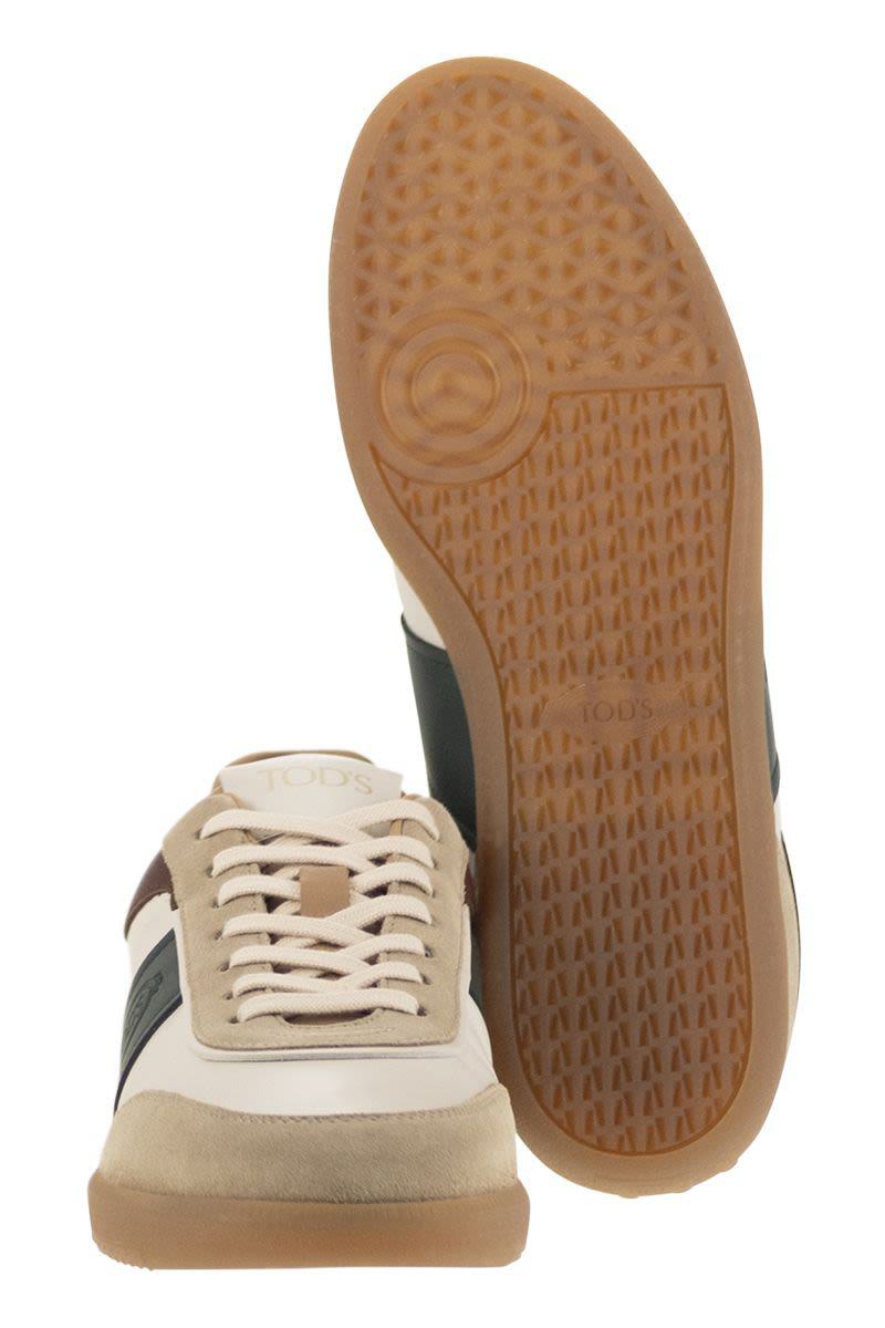 Tod'S Suede Leather Tabs Sneakers