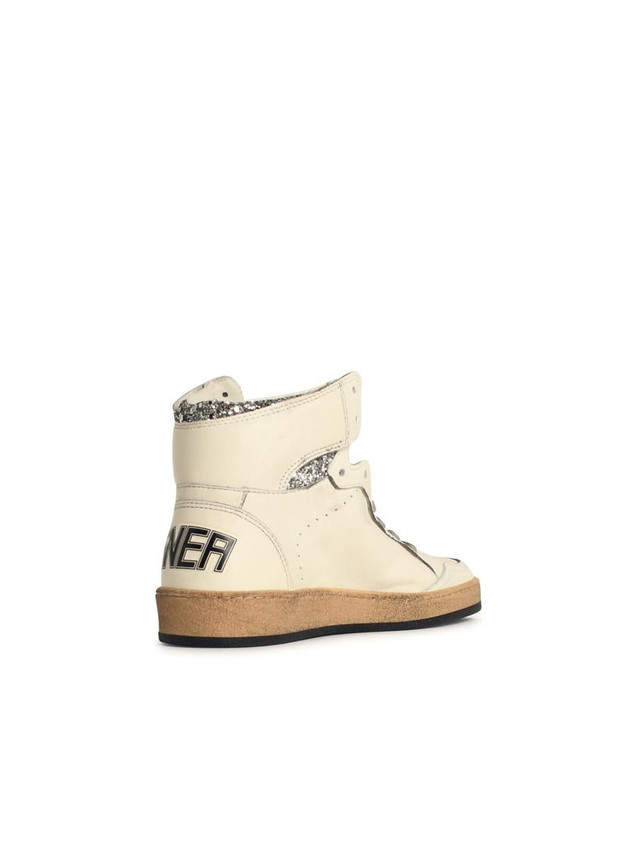 Golden Goose 'Sky Star' White Leather Sneakers