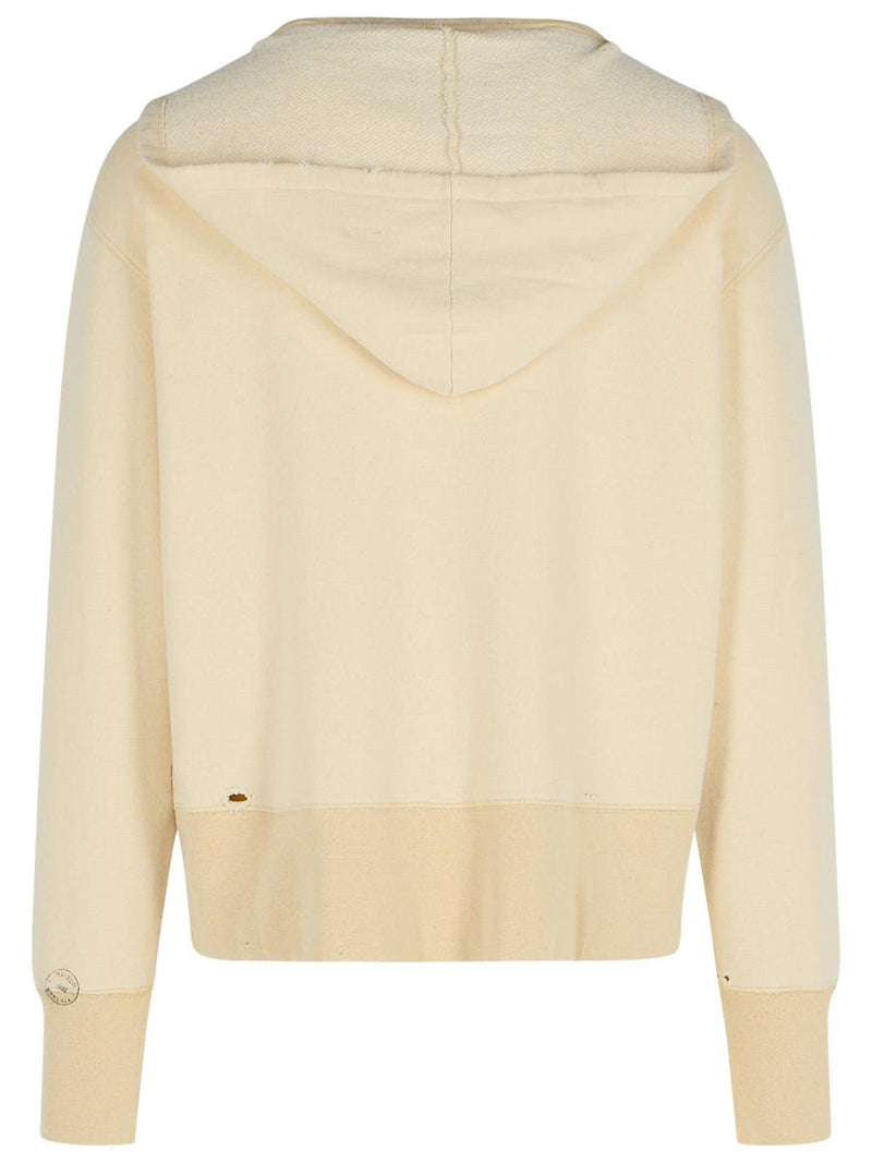 Maison Margiela 'Pilling' Cream Cotton Sweater