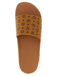 Mcm All-Over Monogram Slides
