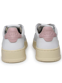 Autry 'Medalist' White Leather Sneakers